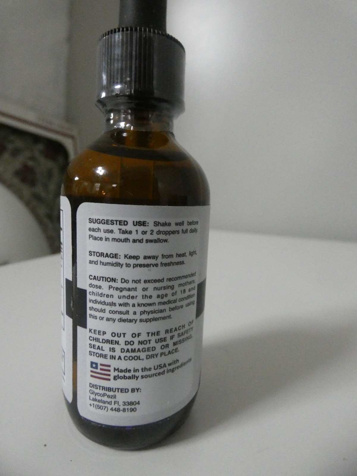 Glyco Pezil Blood Sugar Support Drops 2 fl oz 60 ml Sealed 02/28