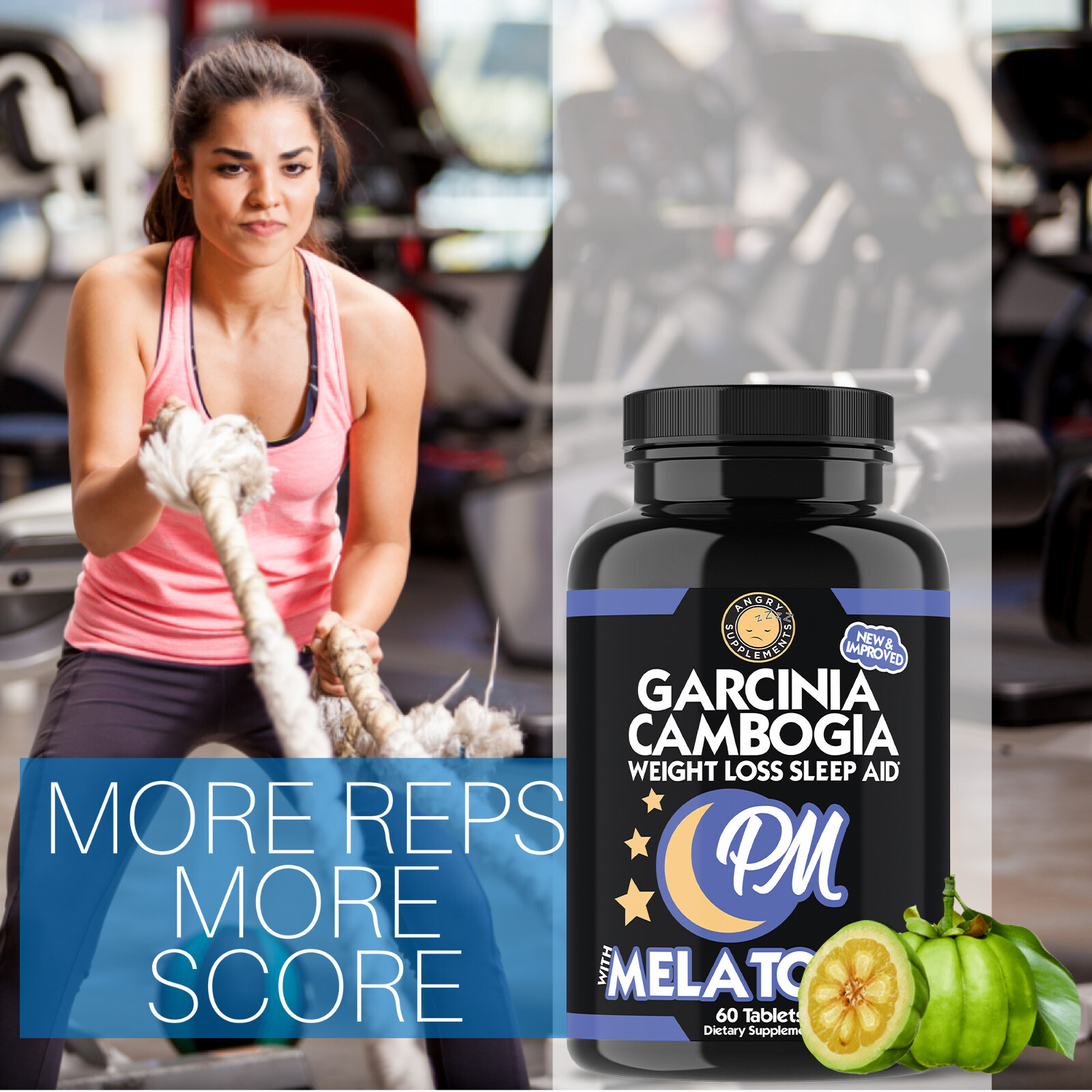 Weight Loss and Sleep Aid Garcinia Cambogia PM Sleep Burn Fat and Rest Aid 2PK
