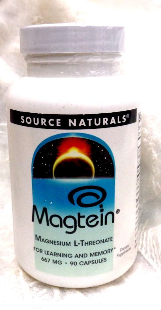 SOURCE NATURALS Magtein Magnesium L-Threonate, 90 Capsules ~ EXPIRES 9/28
