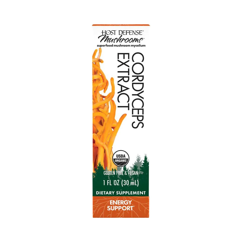 Fungi Perfecti Host Defense Cordyceps Extract 1 Oz Organic Energy Support