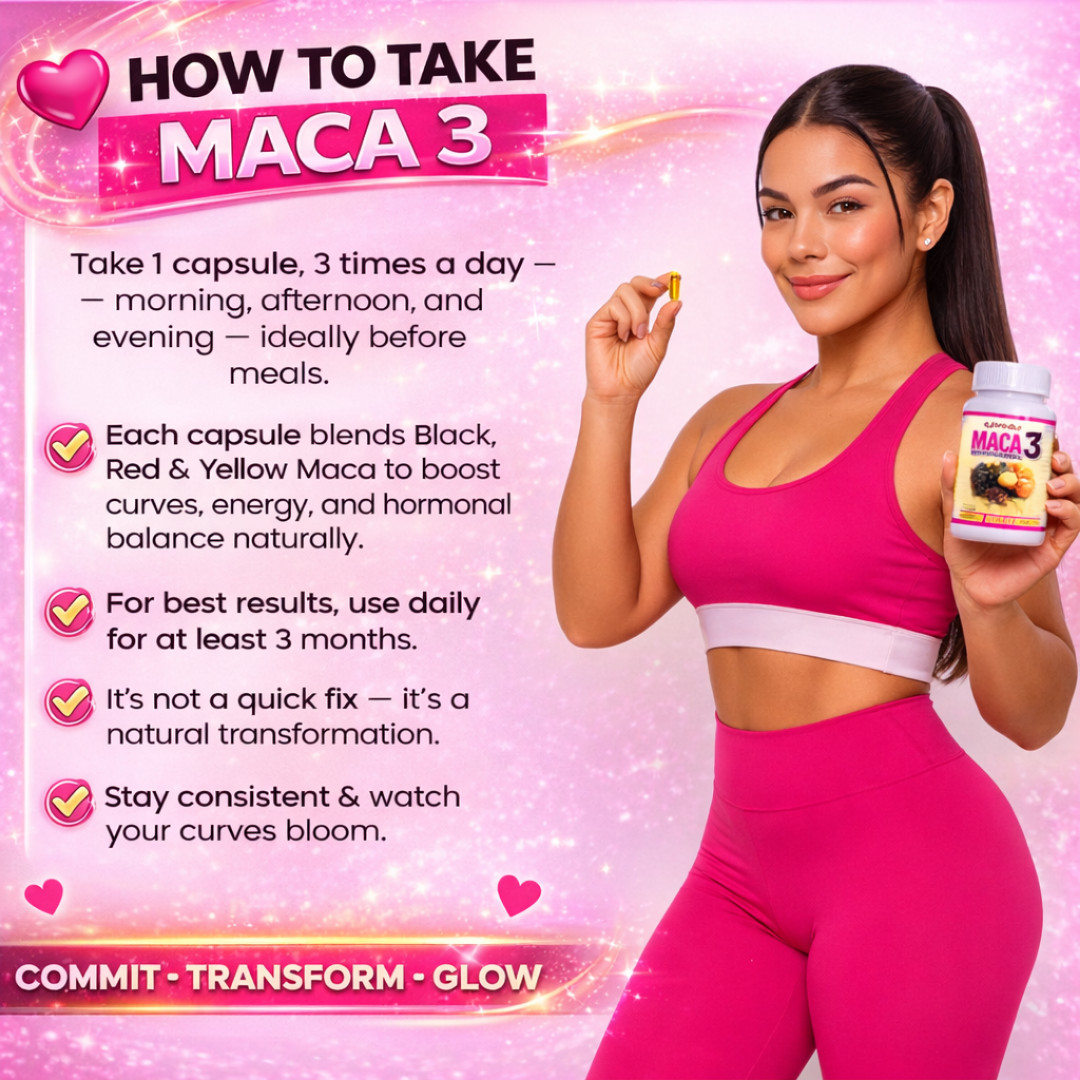 MACA ROOT PILLS for WOMEN :GET BIGGER BUTT, THIGS & WIDER HIPS – FAST RESULTS