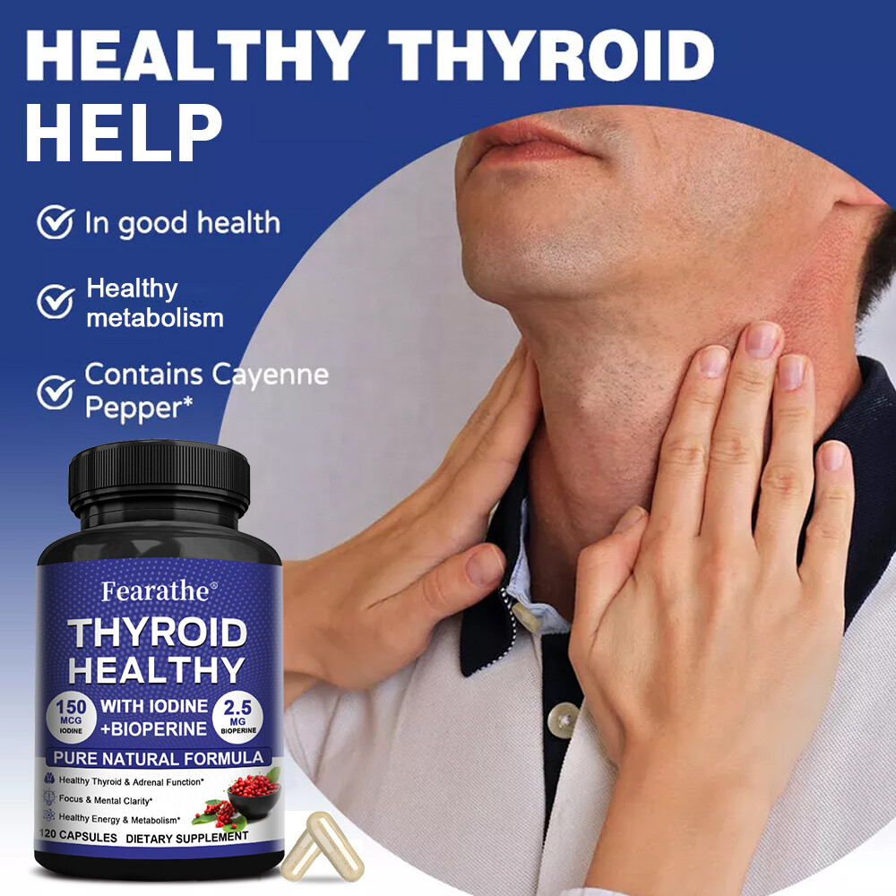 THYROID HEALTHY Boosts Metabolism Lose Weight Staying Alive 30-120 Capsules