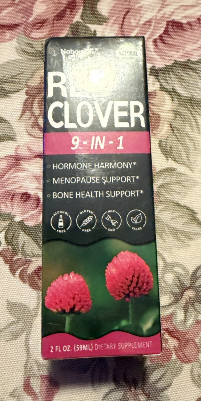 Nabouherb Red Clover Pure Herbal Extract for Menopause Support & Bone Health