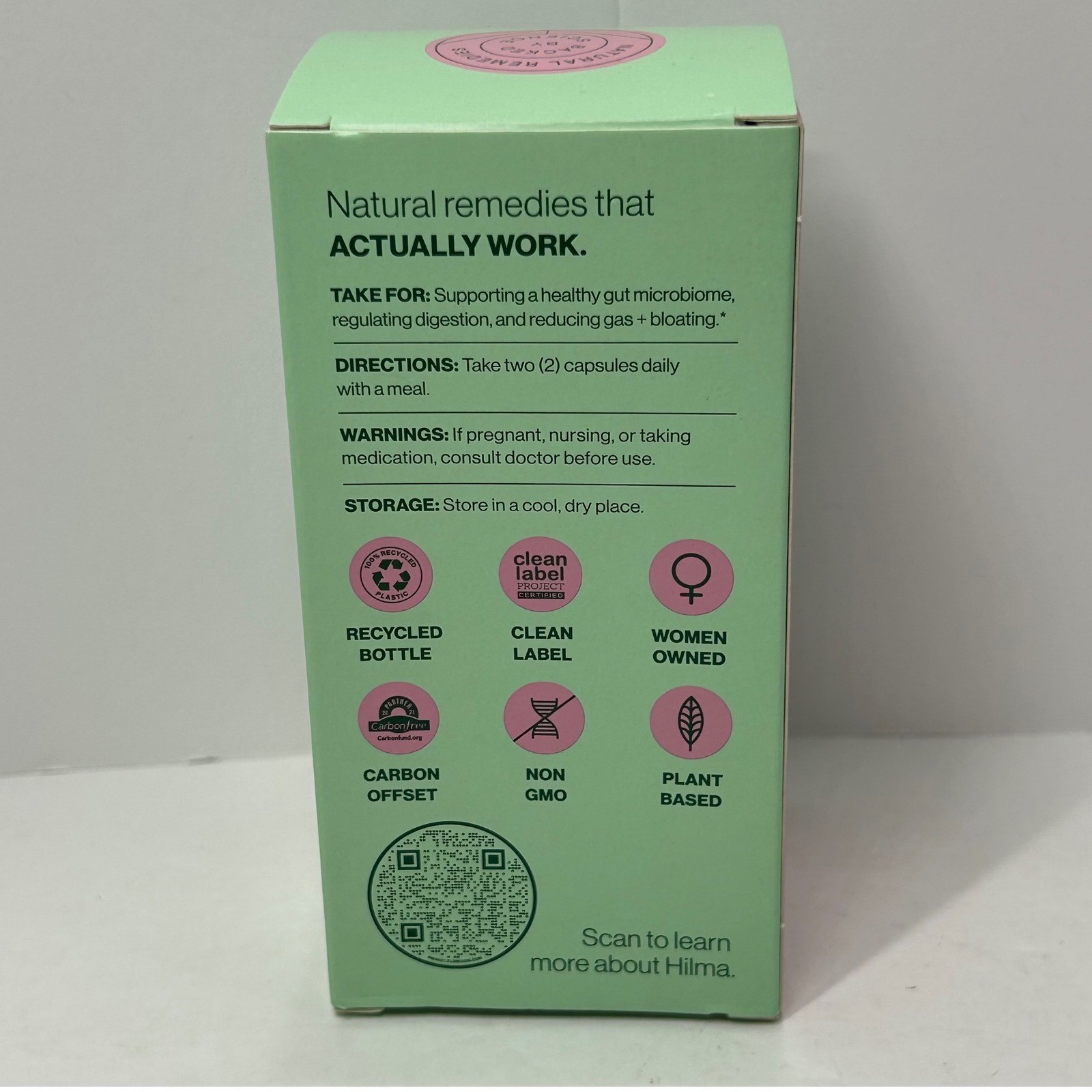 Hilma Daily Pre Probiotic Herbs 180 Capsules Support Gut Health 3 Pack Exp 09/26
