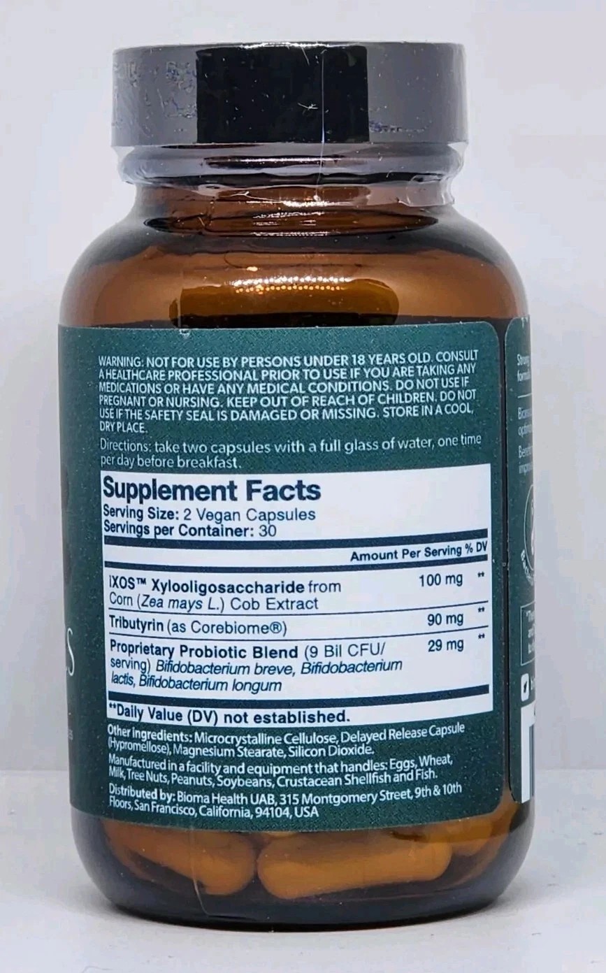 Support Health Digestive Probiotics Gut BIOMA for Men & Women 60 Capsules 3 Pack