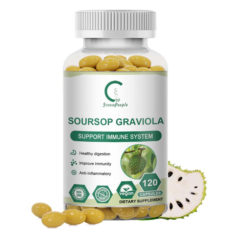 120 Soursop GRAVIOLA EXTRACT 1000 mg Annona Antioxidant Leaves fruit Extract