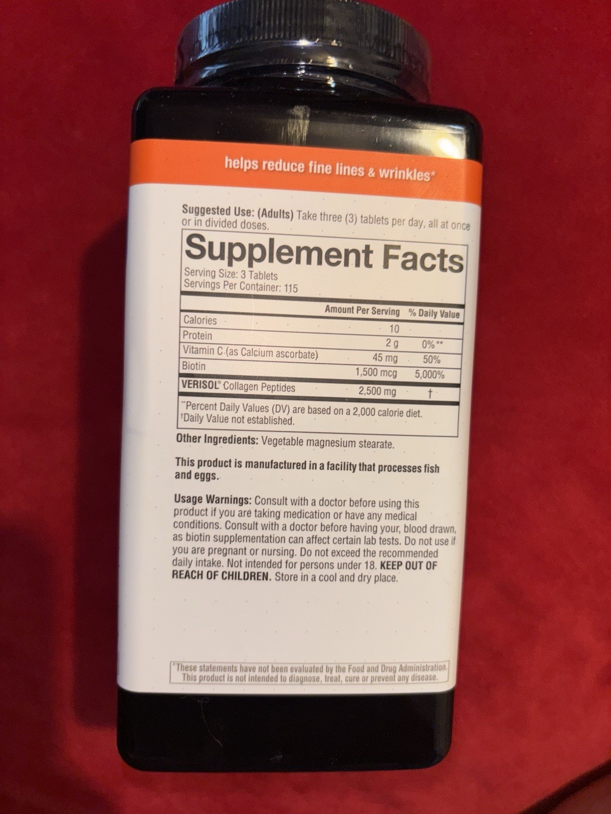 youtheory VERISOL Collagen 2,500mg Tablets 345 ct Dairy/Soy-Free
