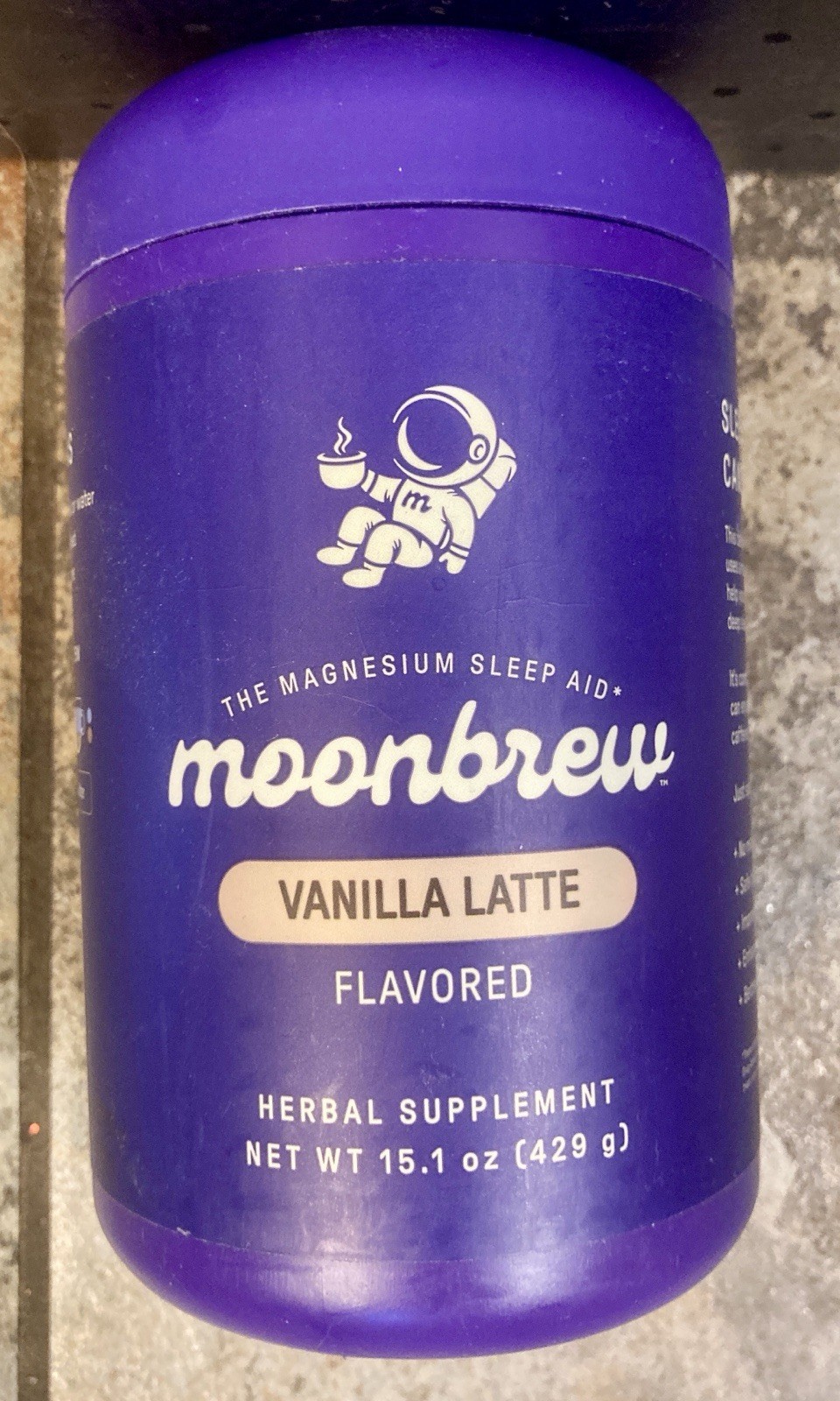Moon Brew Magnesium Sleep Aid, Vanilla Latte, 15.12 oz NEW/SEALED BB 09/2026