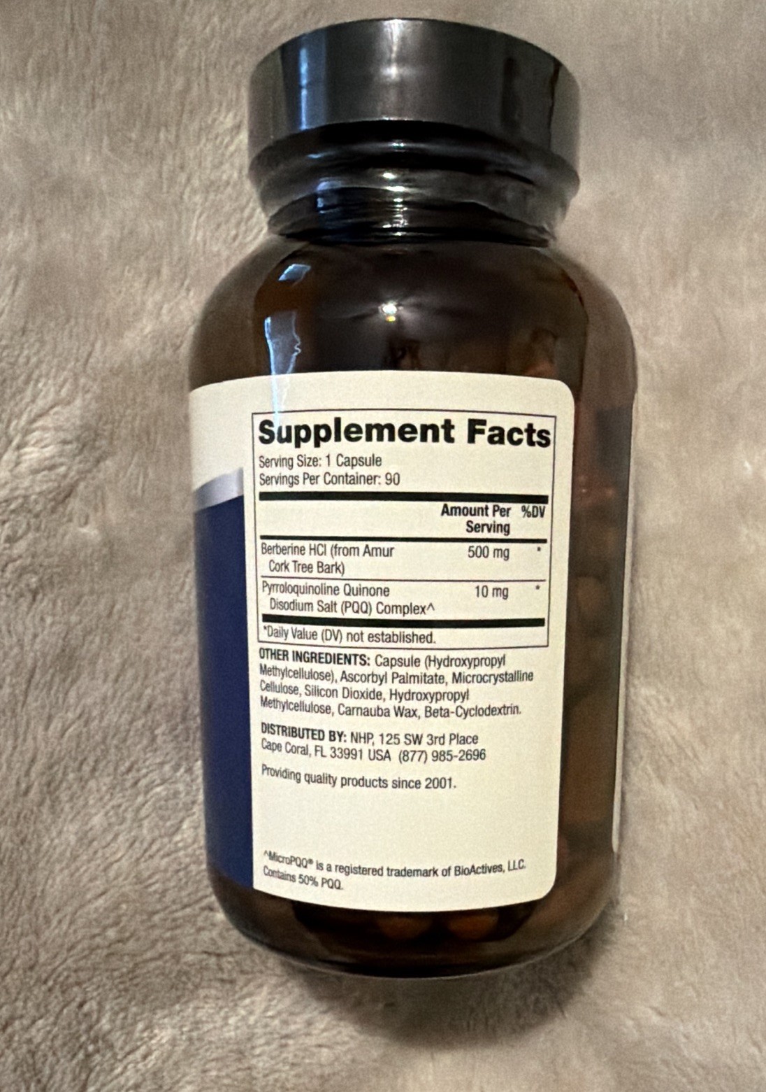 Dr. Mercola Berberine + MicroPQQ Advanced 500mg Energy Support 90 ct 07/26