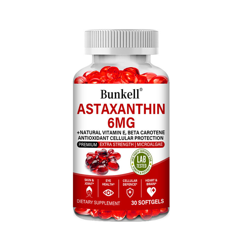 Astaxanthin 6mg – Brain, Skin, Eyes, Joints & Heart Health, Immune Support