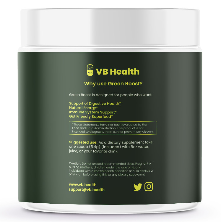 Green Boost: 16 Super Fruits & Veggies, Bacillus Coagulan Probiotic, 30 Servings