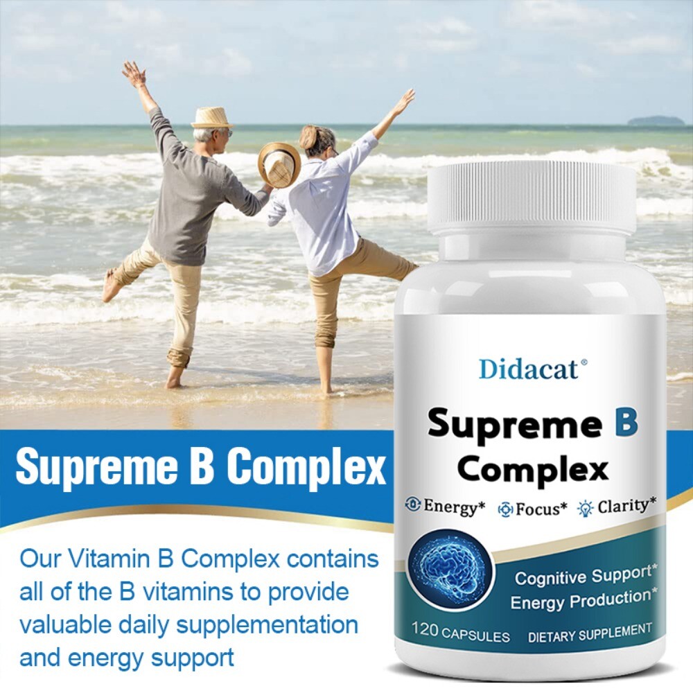 Vitamin B ComplexCapsules Immune Support Caps, Energy, Metabolism Aid