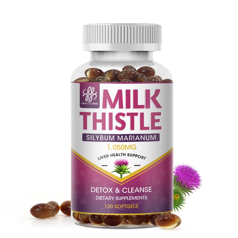 Milk Thistle 1200mg with Dandelion Root – 120 Capsules, Silymarin Liver Cleanse