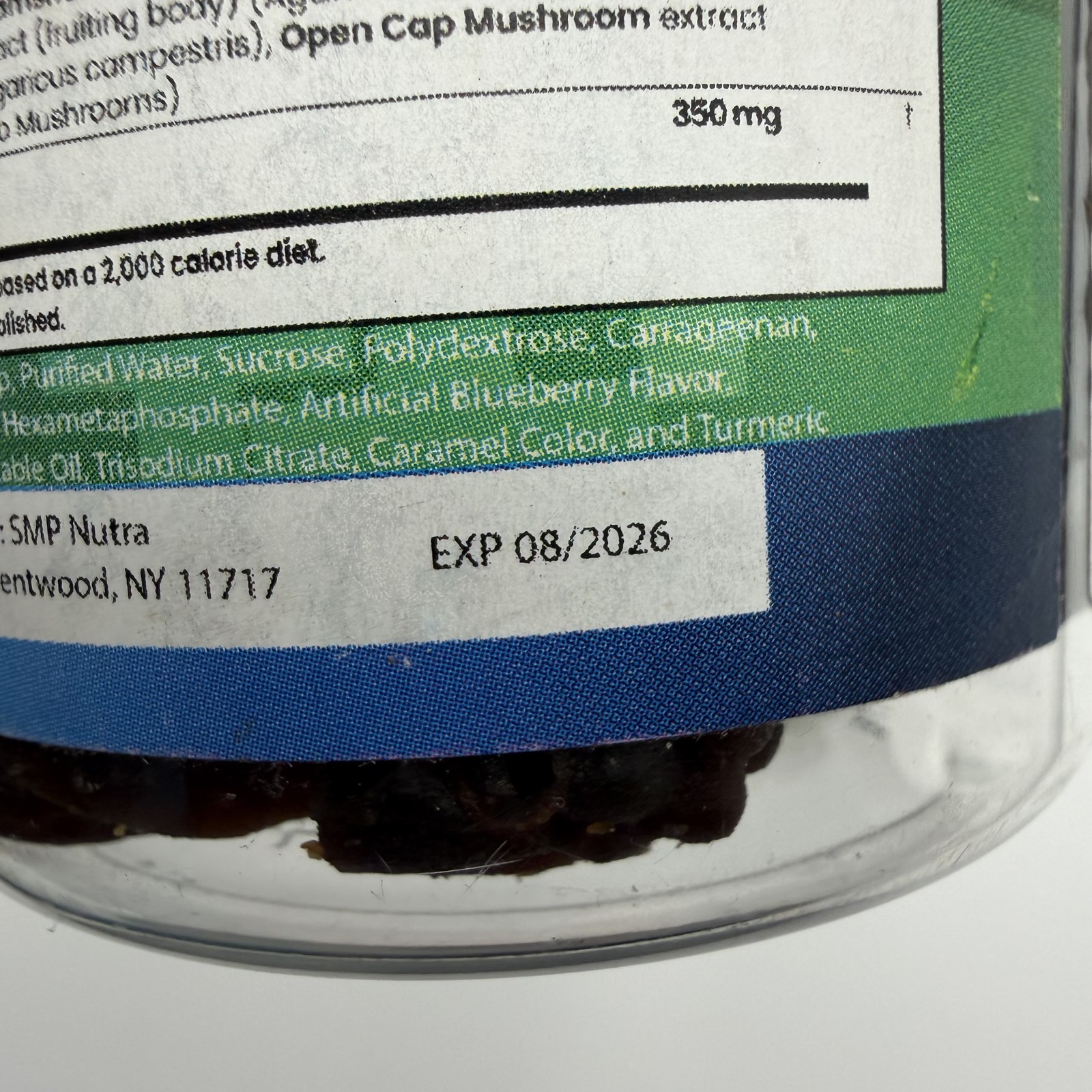 Nutraperfecto Lions Mane Turkey Tail Reishi Chaga Cordyceps Mushroom Gummies