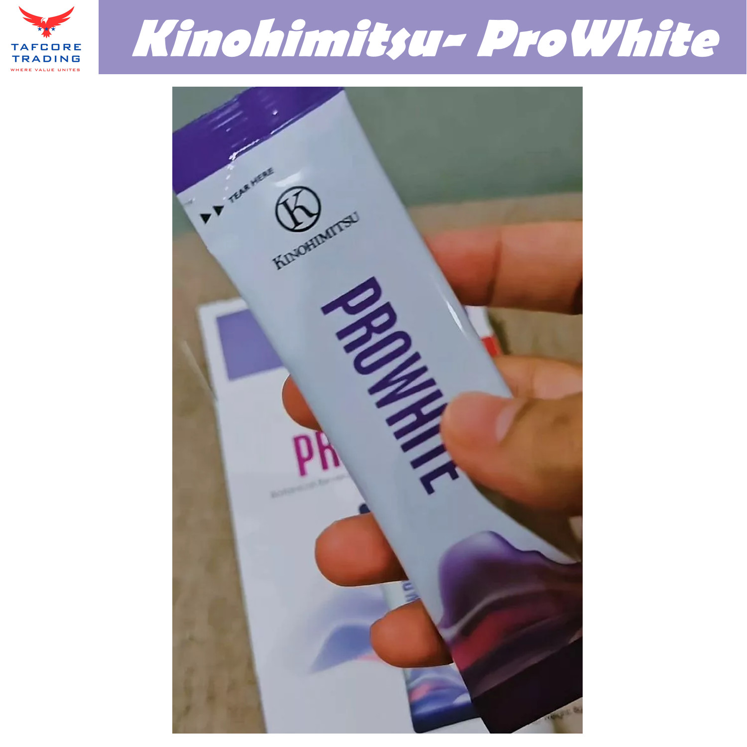 Kinohimitsu ProWhite 8g x 15 sachets Brighten Skin Eliminate Spot Mix Blueberry