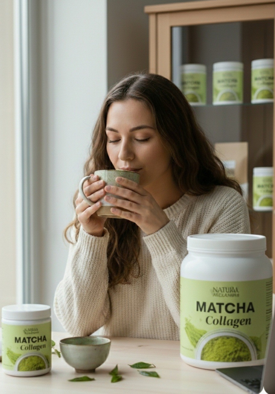 Matcha + Collagen Energy Booster Antioxidants 6 oz By Karma Kitchen