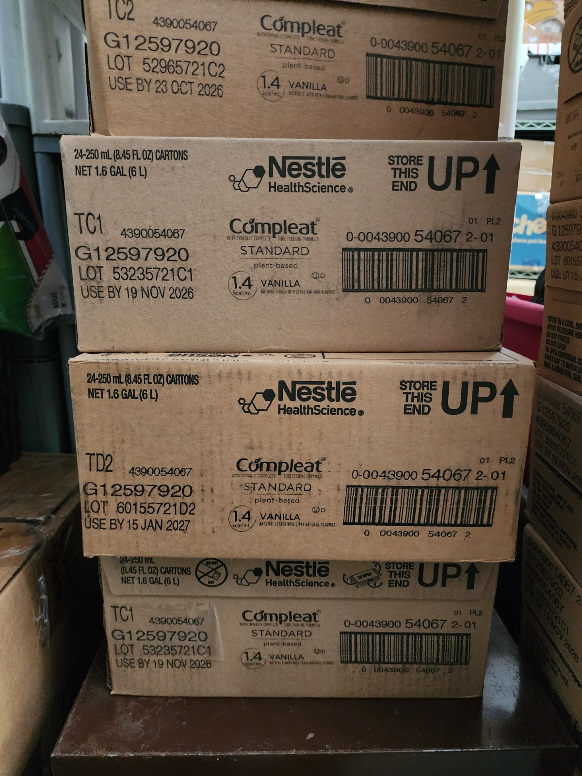 Nestle Compleat Standard 1.4 Tube Feeding Formula Vanilla 8.45 oz – Case of 24