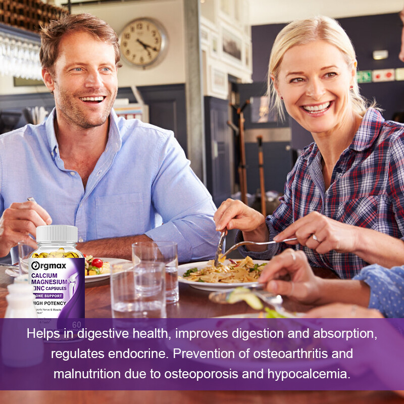 Bone, Muscle & Immune Support – Calcium Magnesium Zinc with D3, 2-Pack Capsules