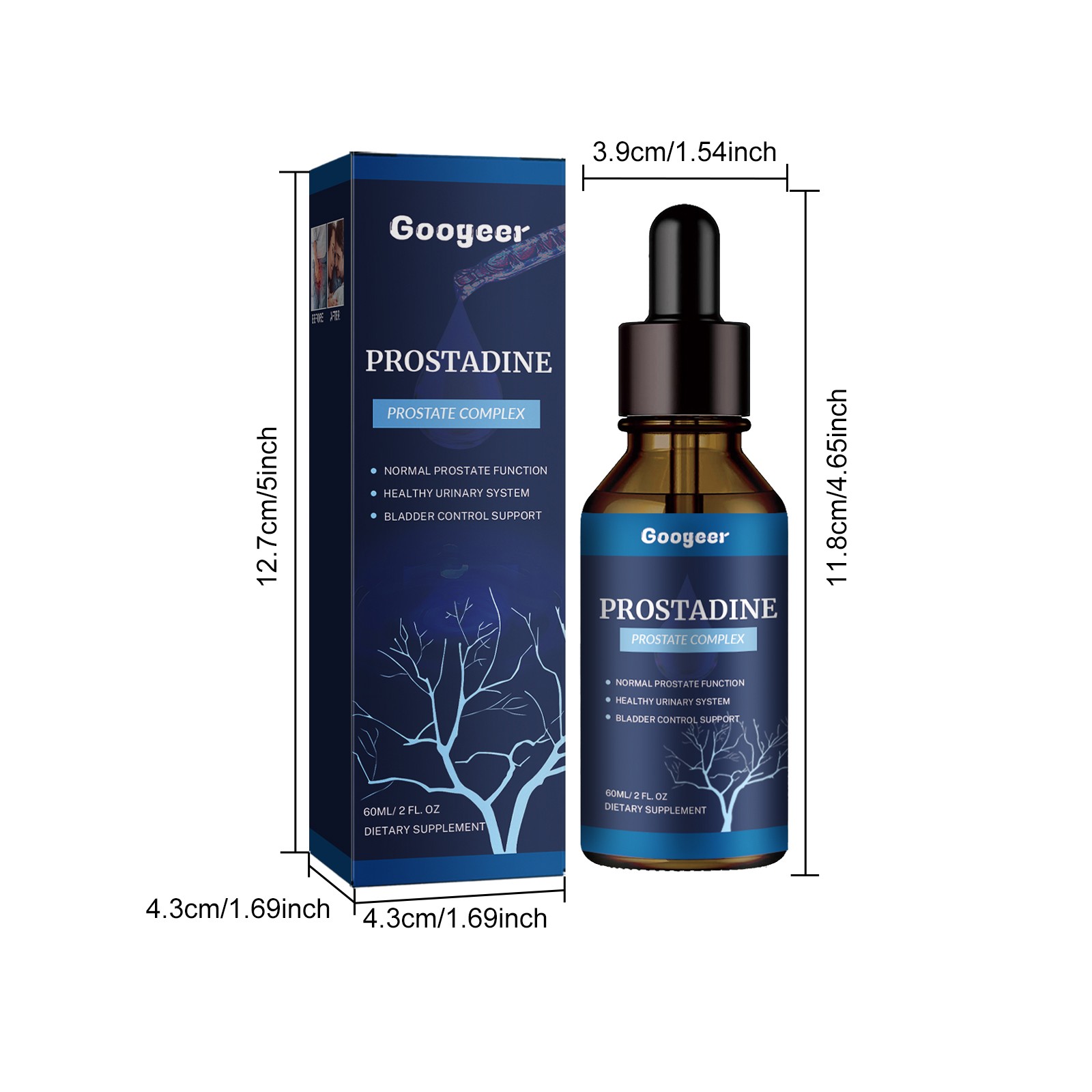 Prostadine Prostate Health Blend Dietary Supplement Drops Bottle 1/3/5 units Ble