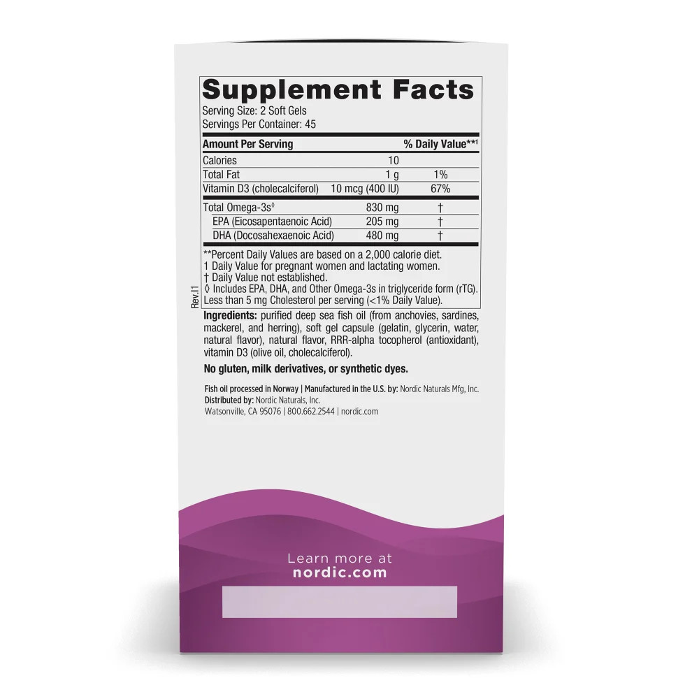 Nordic Naturals Prenatal DHA – Supports Brain Development in Babies, Unflavored