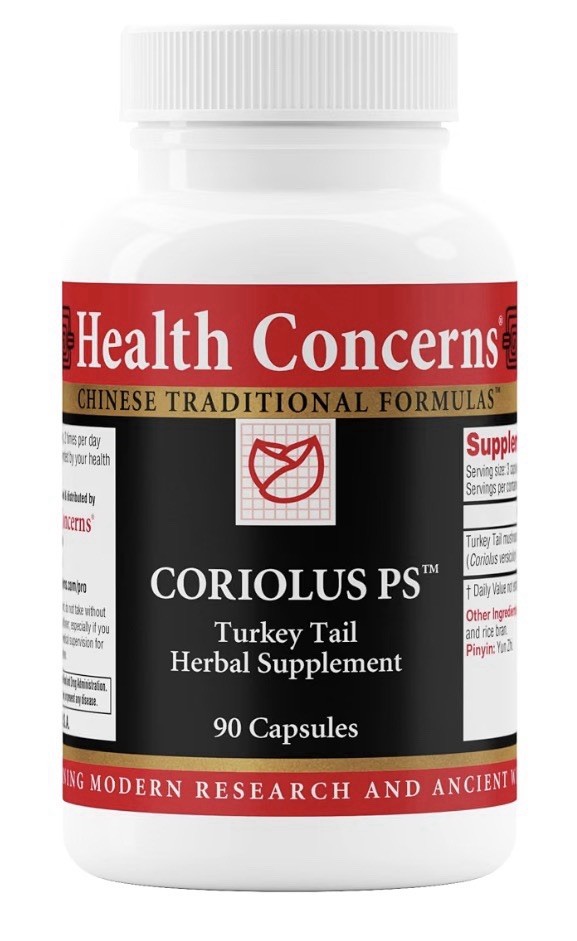 Health Concerns Coriolus PS Turkey Tail Herbal Supplement Immune Gut Health 90ca