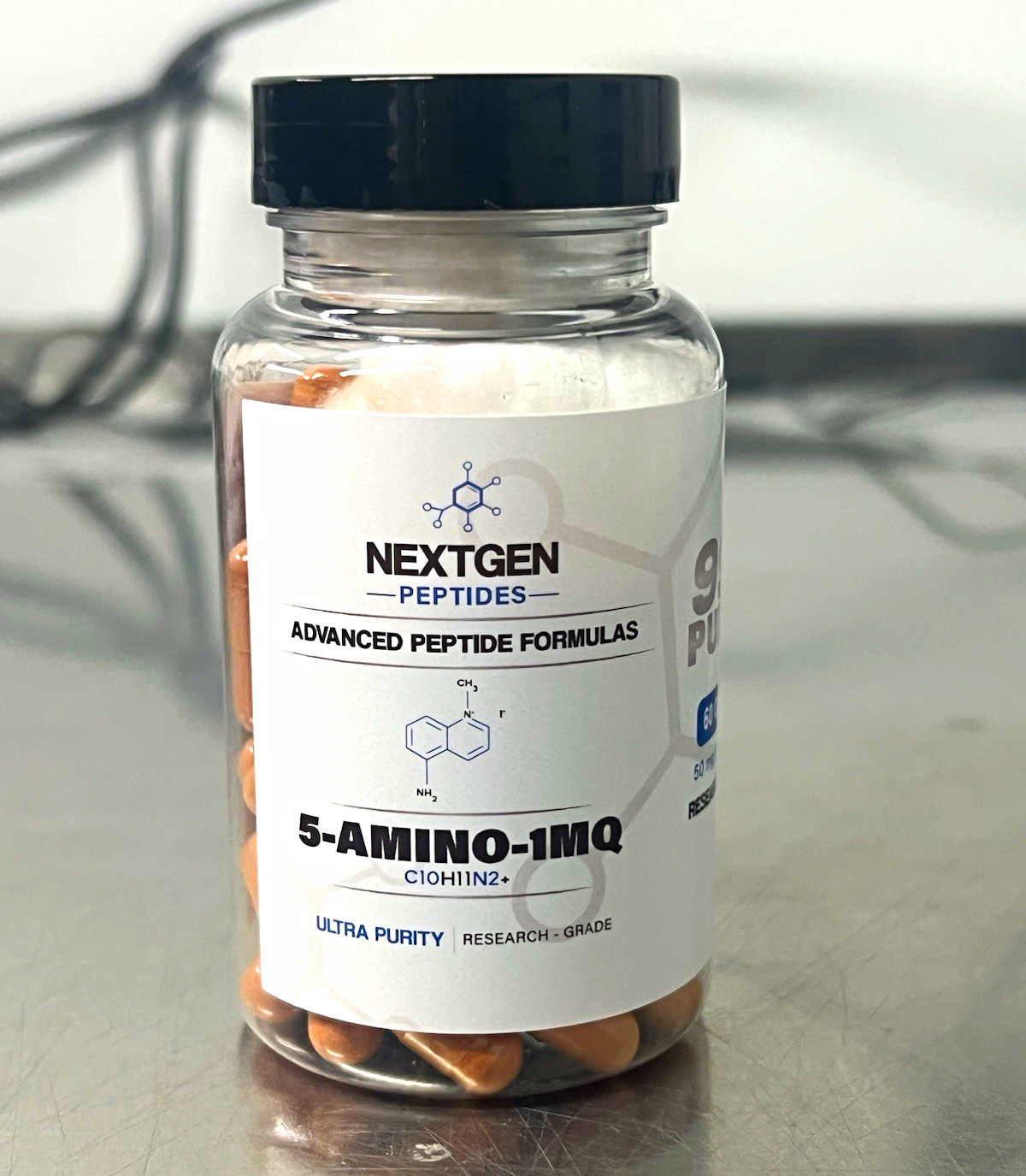 NextGen Peptides 5-Amino 50 mg Capsules, 60 Count – 99% Purity
