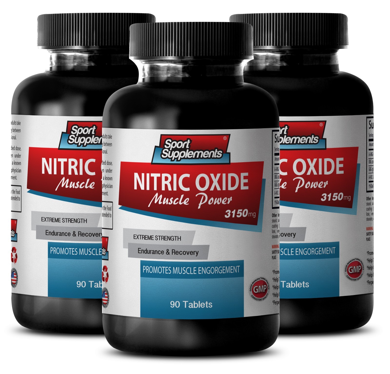 Glutamine Tablets – Nitric Oxide Muscle Power 3150mg – Blood Flow To Muscle 3B