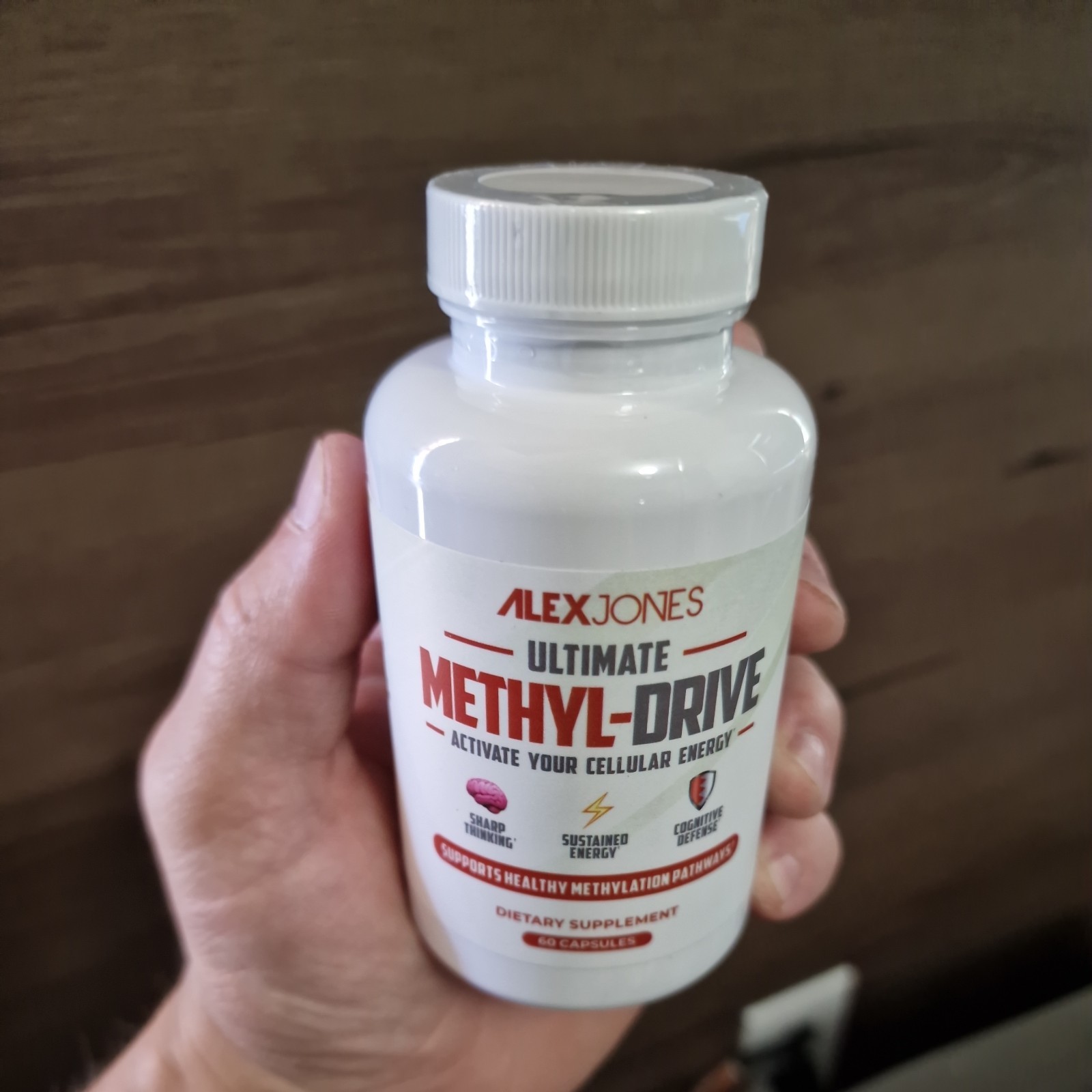 Alex Jones Natural Methyl Drive Mitochondrial Methylated Complex Info Wars- 90ct