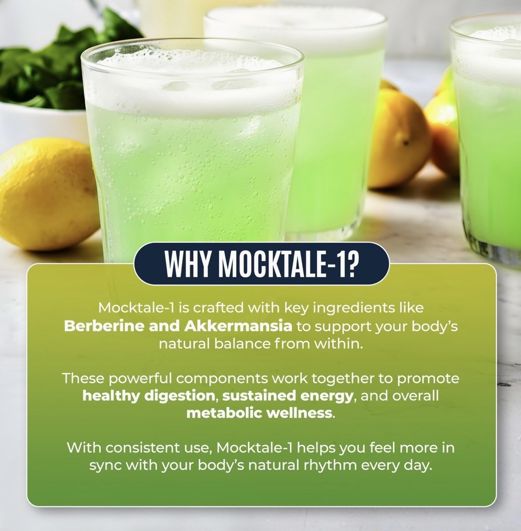 yesnap Mocktale-1 Metabolism Support Berberine Drink Mix Lemon-Mint 30