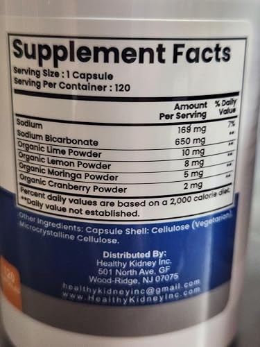 Advanced Baking Soda Capsules: Organic Use Aluminum Free Baking Soda 240 capsule