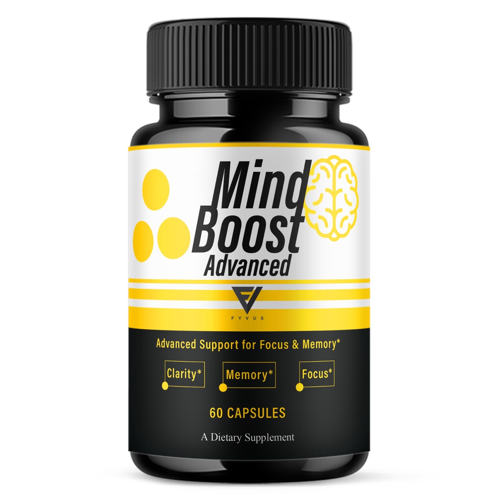 Mind Boost Advanced Premium Nootropic Pills, Mind Boost (60 Capsules)