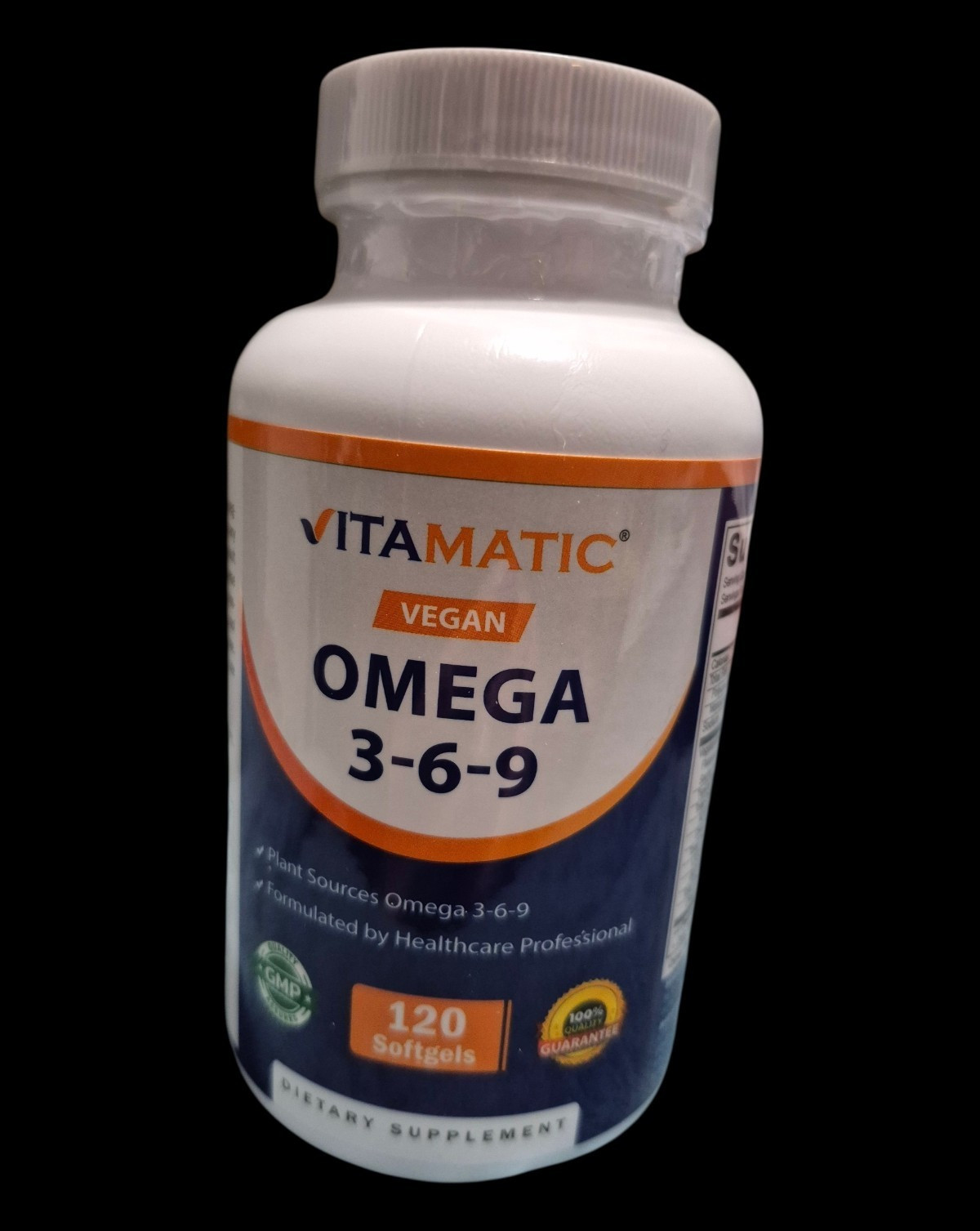 VITAMATIC Vegan Omega 3-6-9 Softgels Omega Fatty Acid Supplement 120 Count