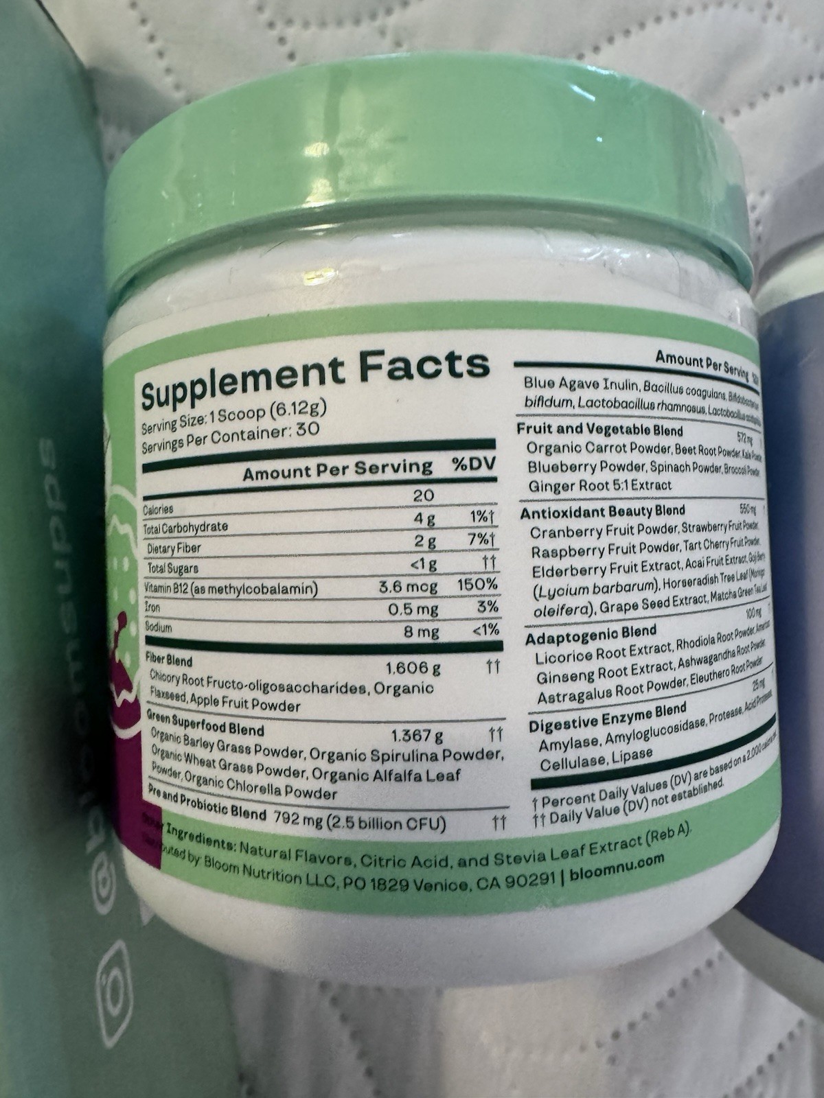 Bloom Electric Mixer + Greens & Superfoods Orange Passionfruit + Creatine