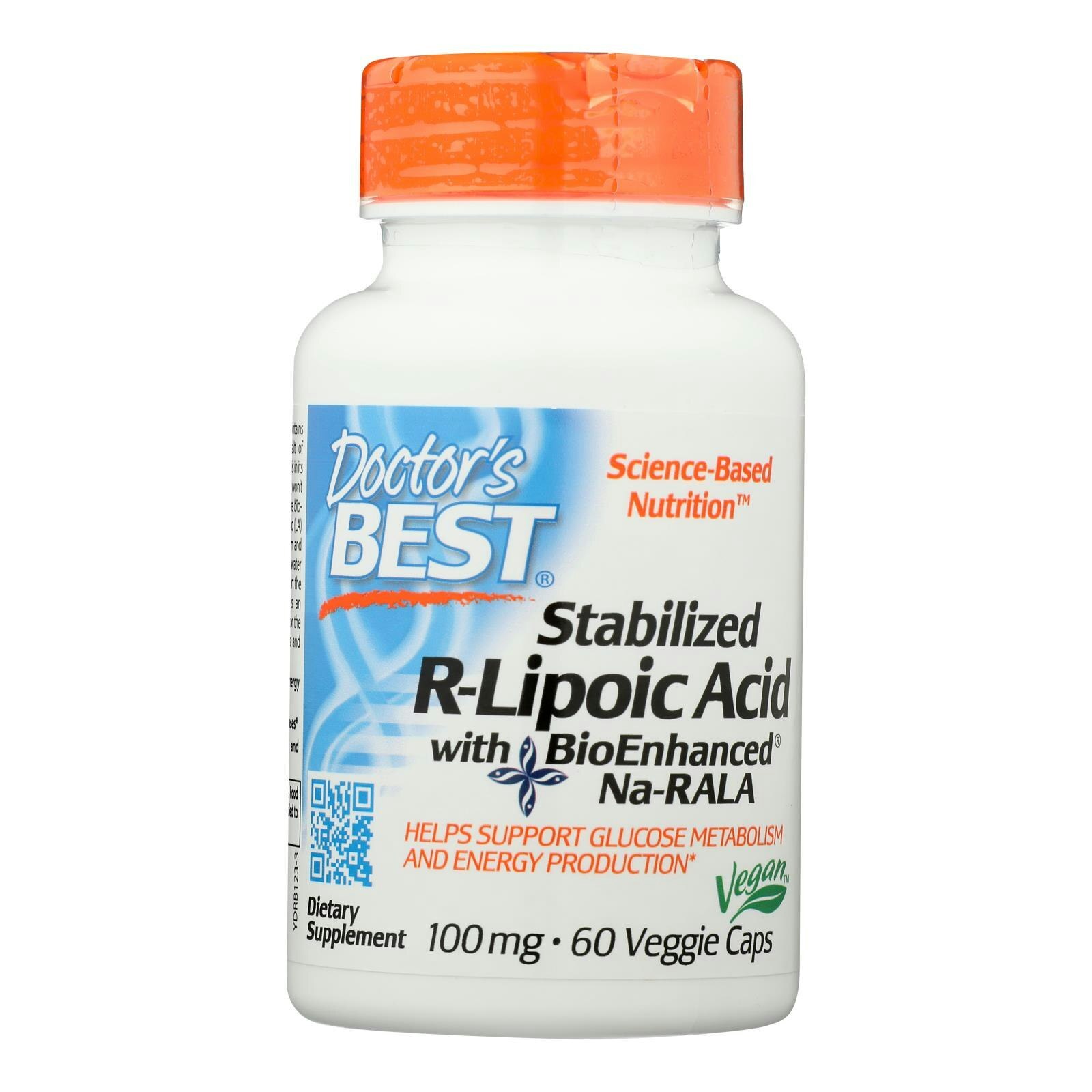 Doctor’s Best – R-lipoic Acid Stabilized – 60 Count (Pack of 3)