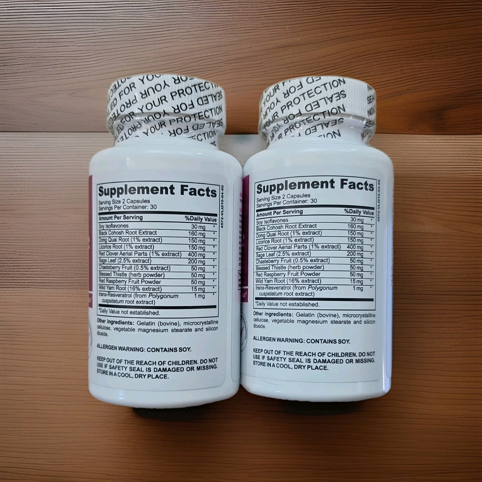 Women Menopause Support Soy Isoflavones + Black Cohosh 60 Caps by Dr Vitamin Sol