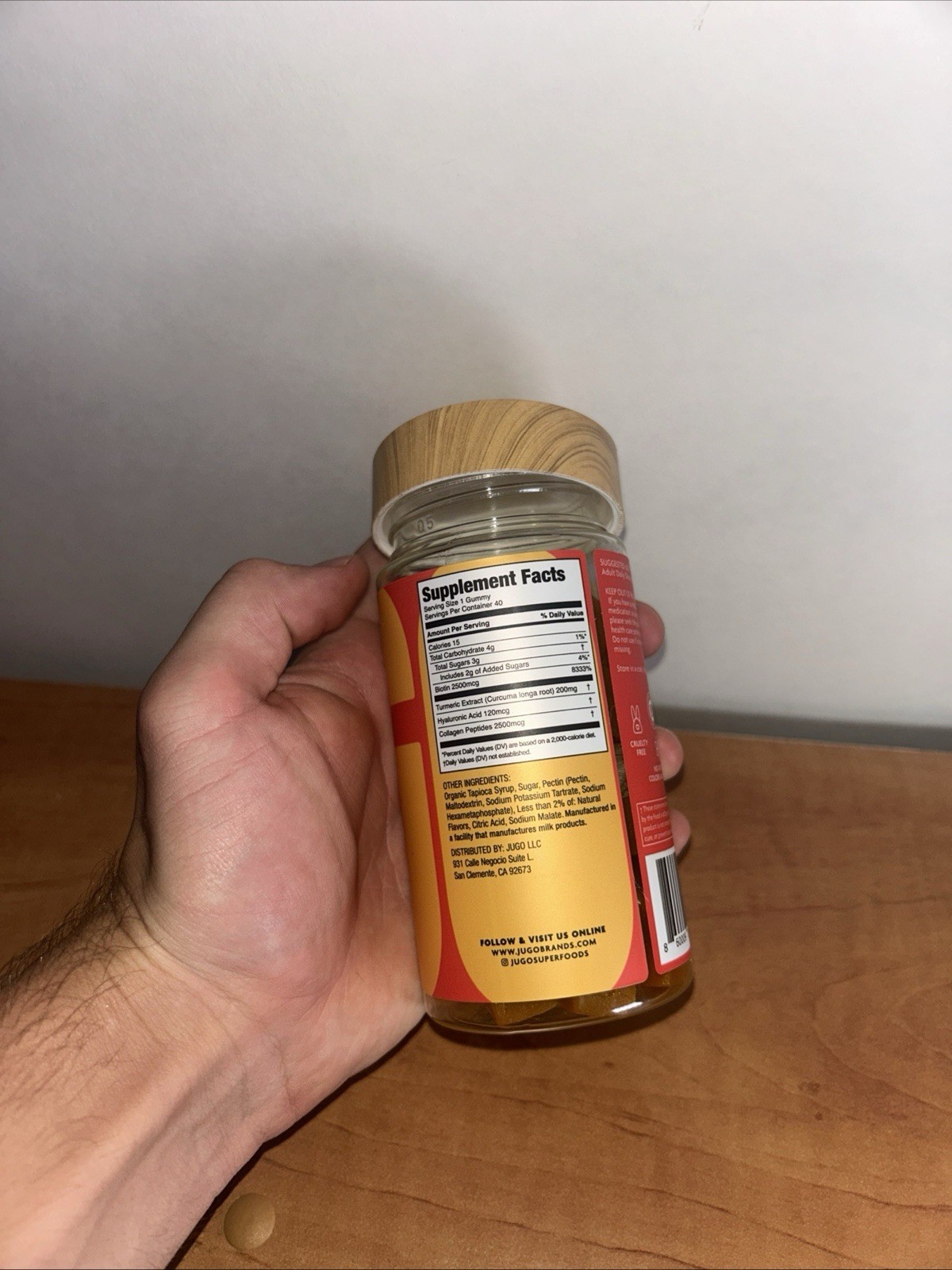 JUGO ACV + Superfoods Apple Cider Vinegar Acai Vitamin B12 Gummies ct 02/2027