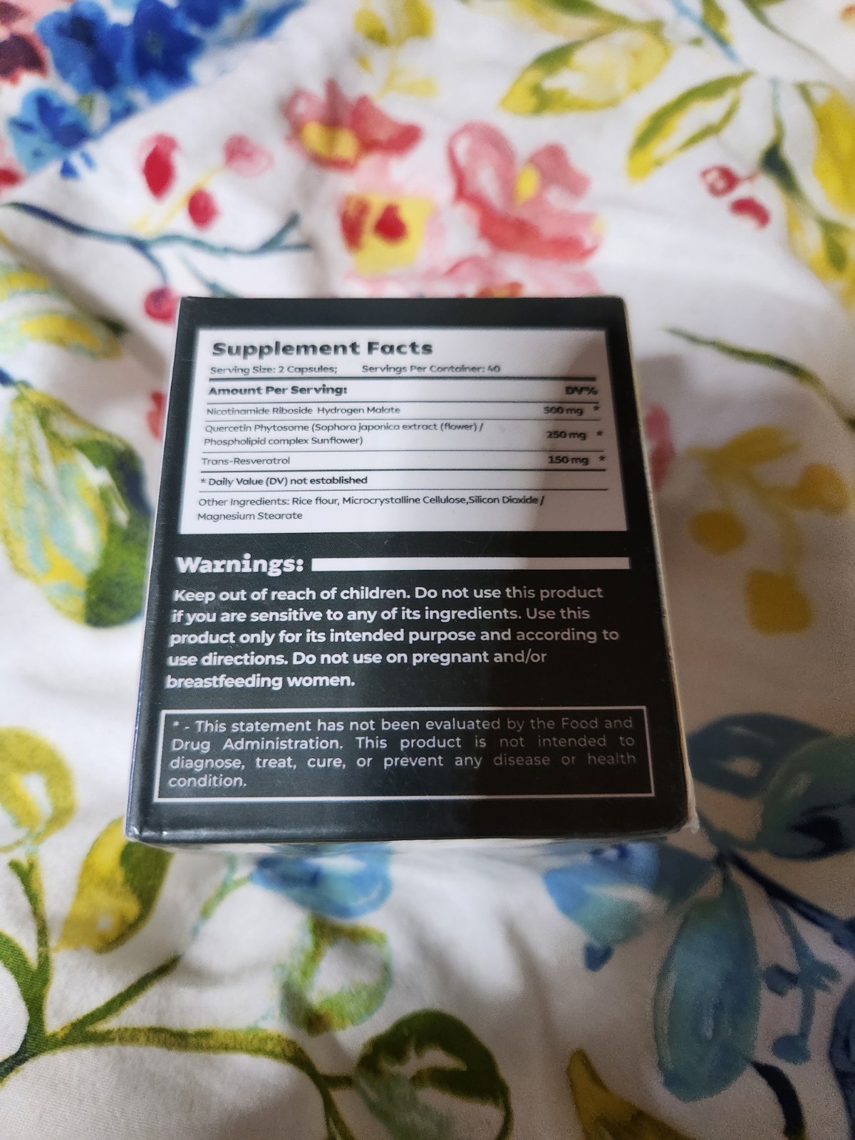Reus Research NAD+ Nicotinamide Riboside w/ Resveratrol 900mg 80 Capsules
