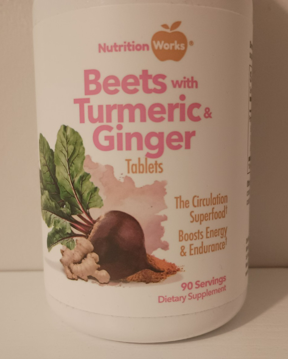 Nutritionworks® Beets with Turmeric & Ginger 90 Tablets Circulation Superfood