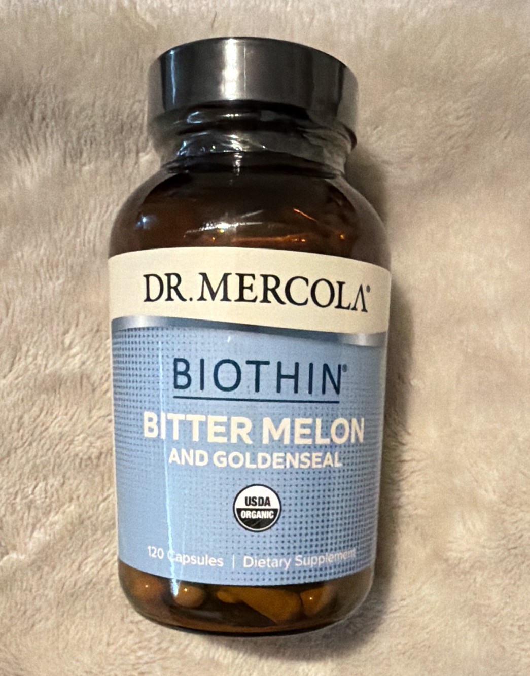 Dr. Mercola Biothin Bitter Melon Goldenseal Berberine USDA Organic 120 ct