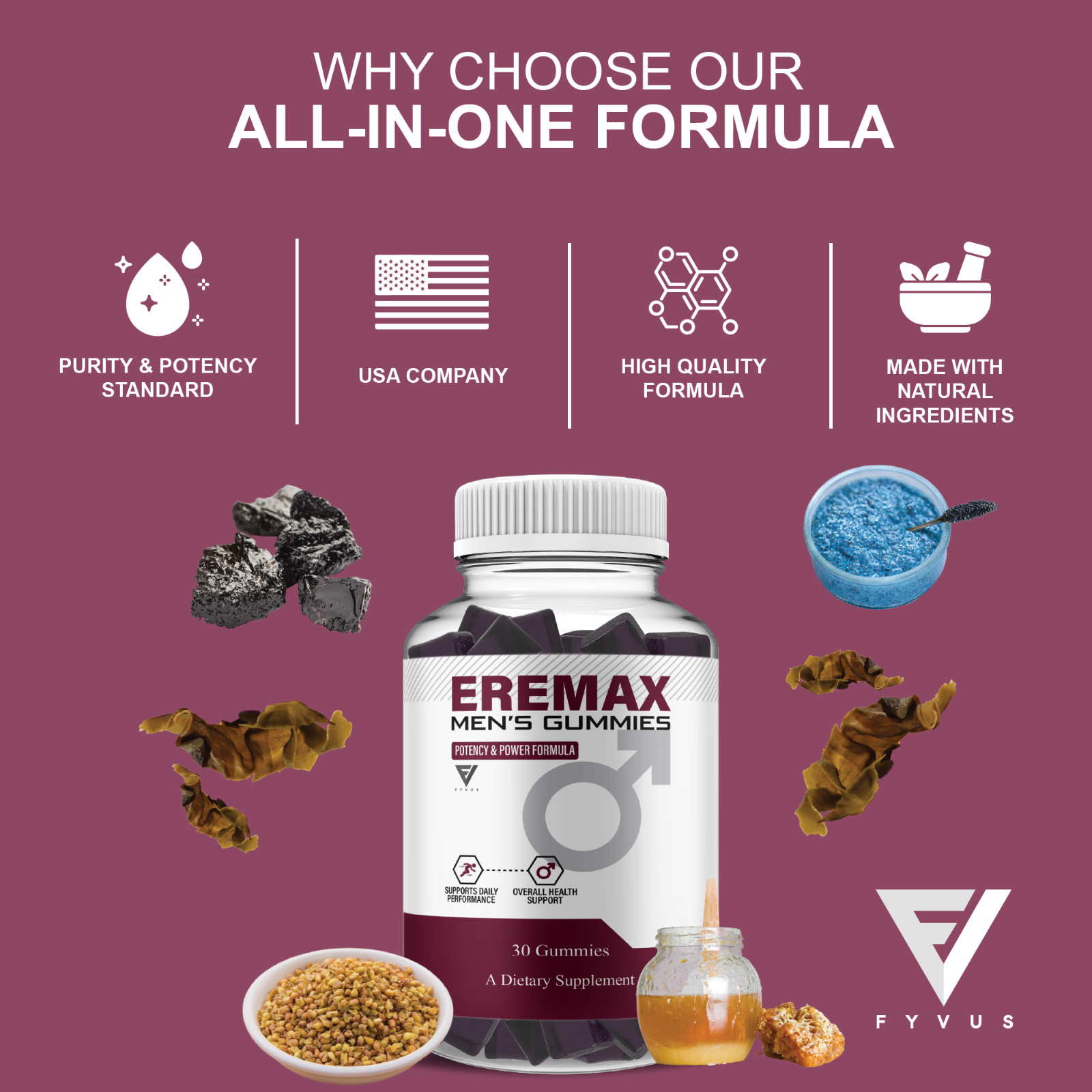 (5 Pack) Eremax Performance Gummies, Eremax Advanced Formula (5 Month Supply)