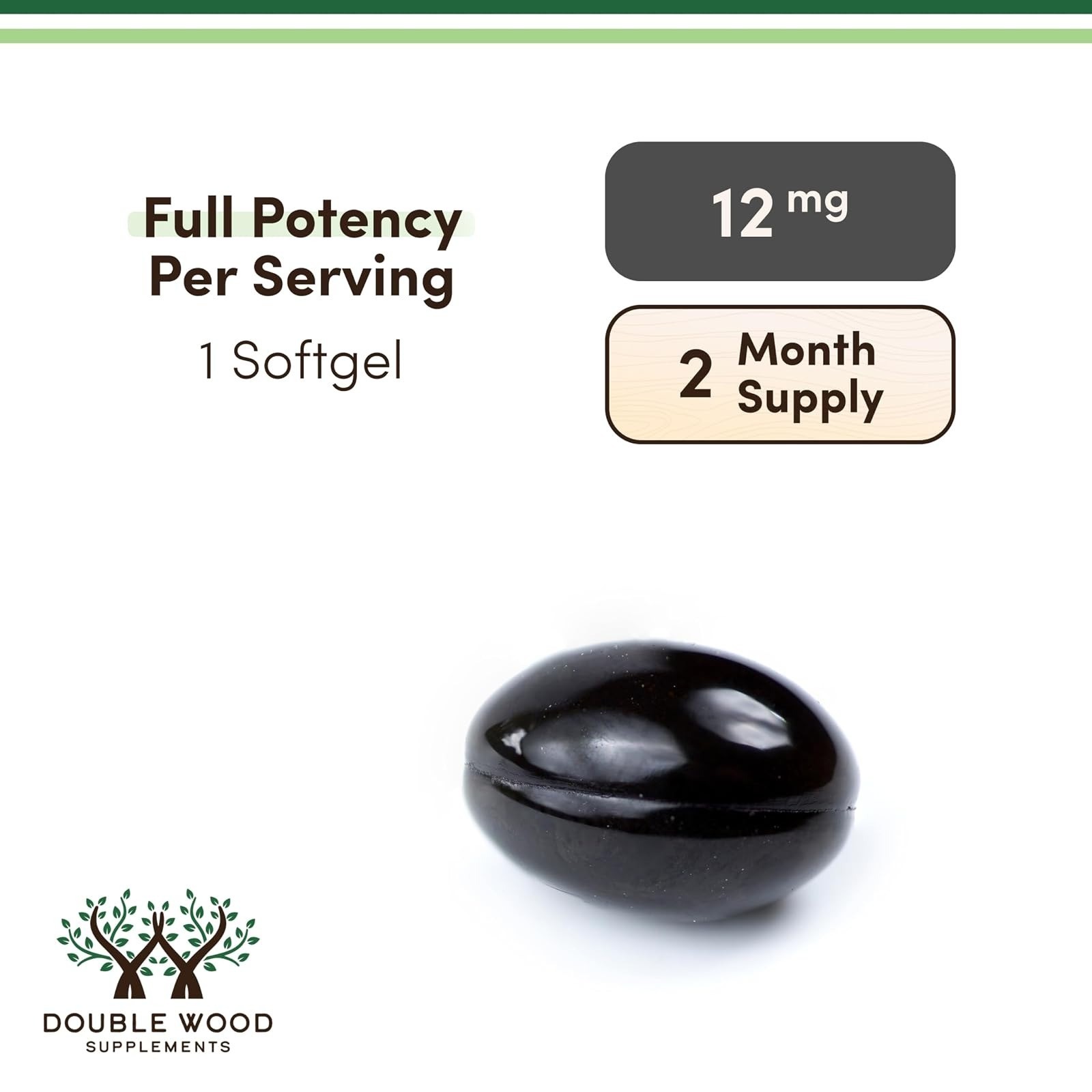 Double Wood Astaxanthin 12mg Softgels – Triple Strength Antioxidant Support