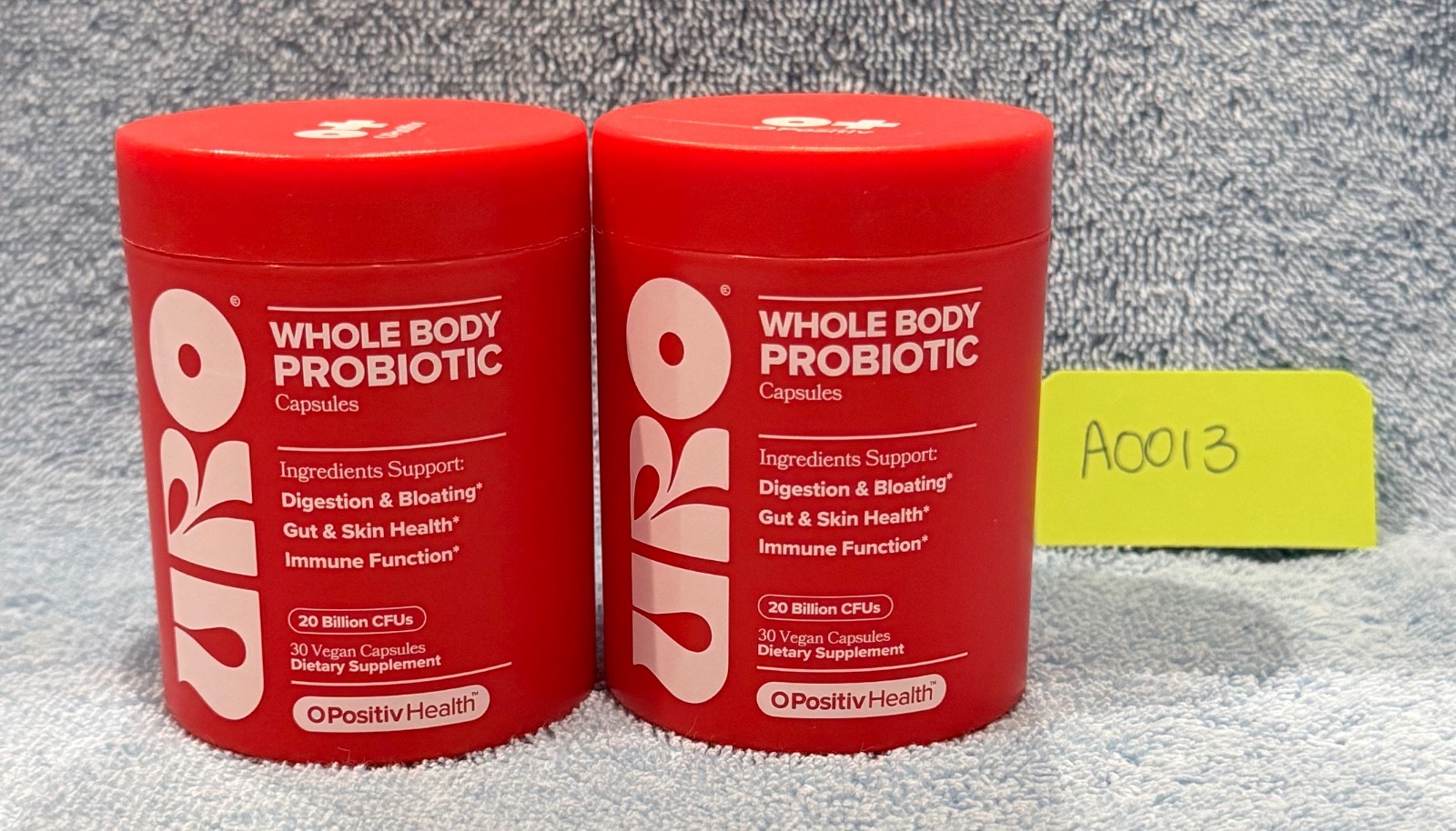 2 O Positiv URO Whole Body Probiotic Capsules 30 Count Each Exp 09/2026 NEW