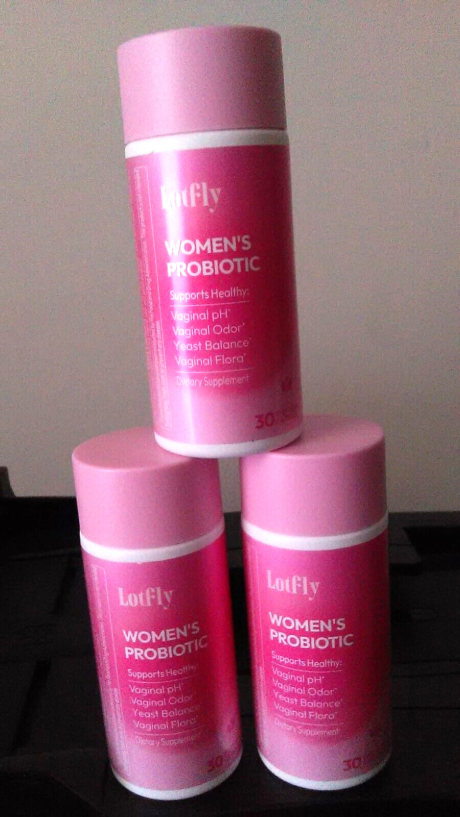 3X Lotfly Women’s Probiotic Vaginal Health Supplement – 90 Capsules – NEW 8/2026