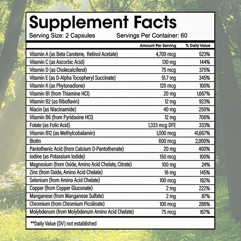 Bariatric Multivitamin Iron-Free ONCE A DAY for Post WLS Patients