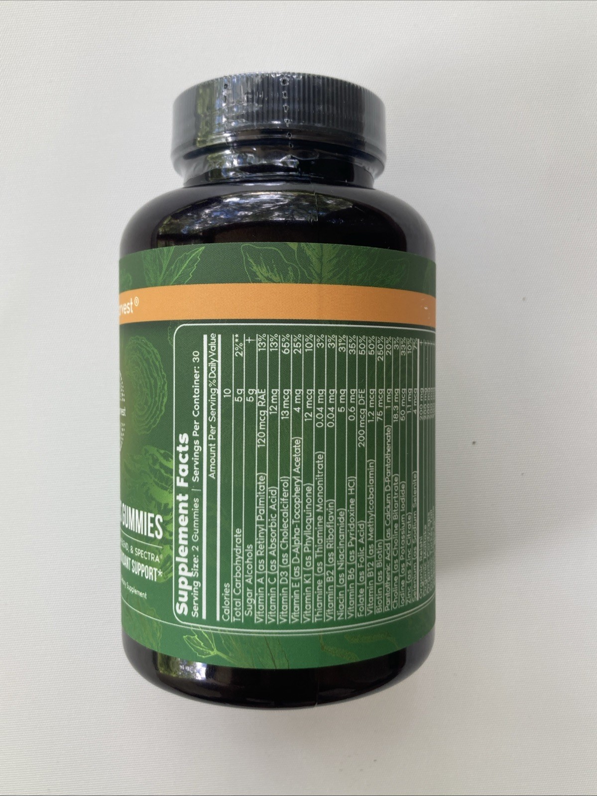Primal Harvest Super Greens with 5 Mushroom Blend, 60 Gummies Exp 04/27 Read Des