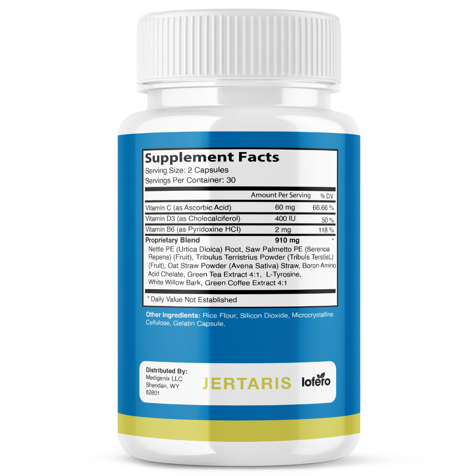Jertaris Pills for Men’s Wellness, Jertaris Advanced Male Prostate Health (60ct)
