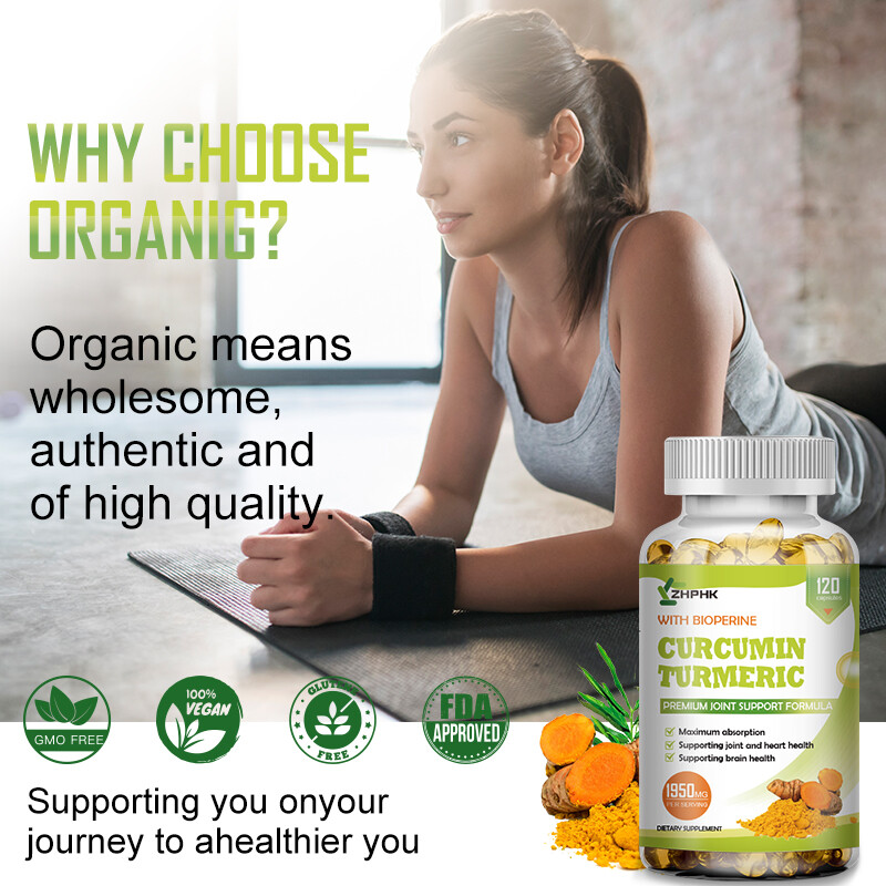 Turmeric capsules help with anti-inflammatory lipid-lowering liver protection