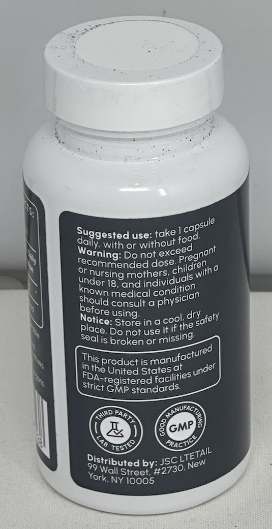 partiQlar Pure Trans-Resveratrol 500mg Capsules 60 Ct Vegan Non-GMO Exp 12/2027