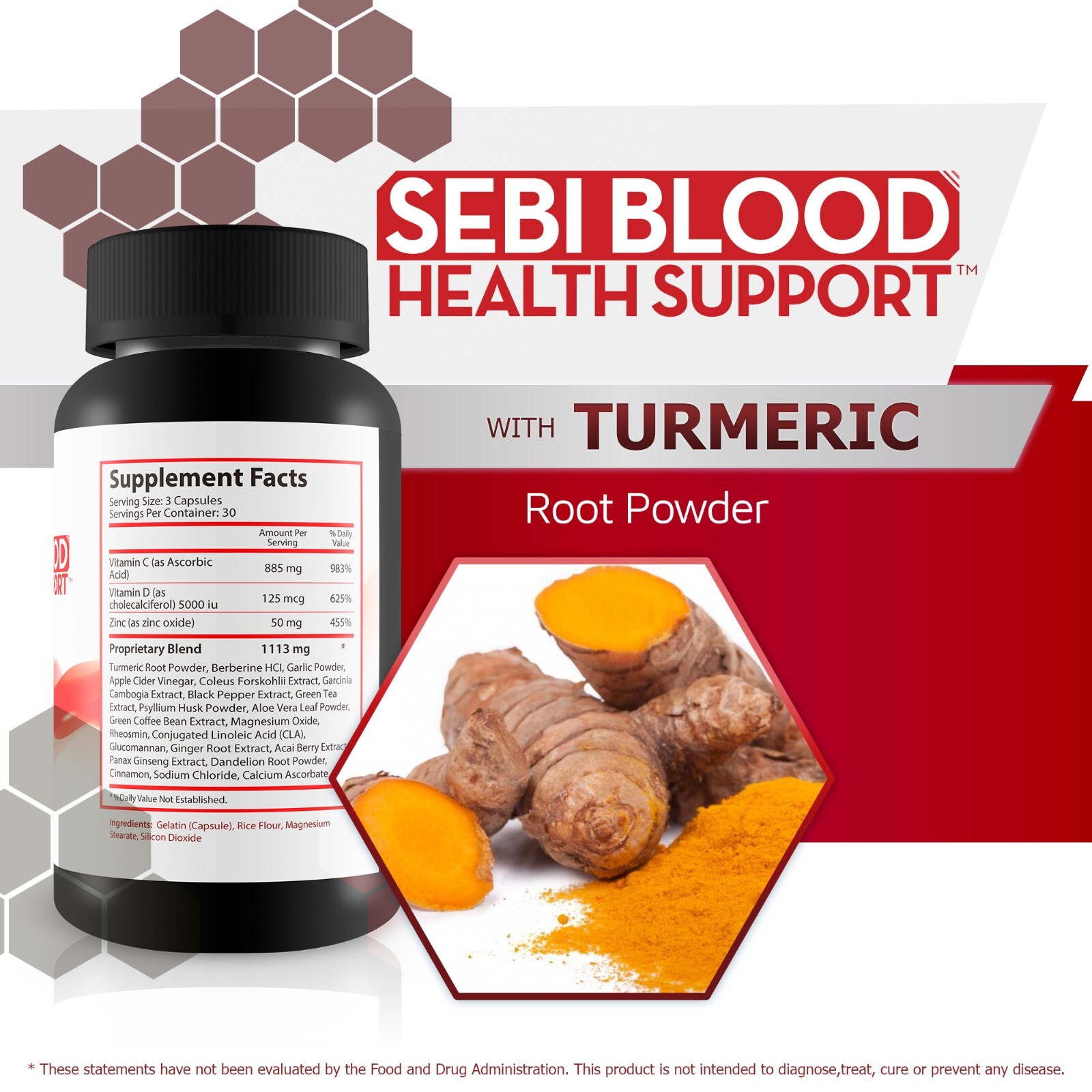 Sebi Blood Health Support – Blood Health Supplement – Blood Balance Blood Boost