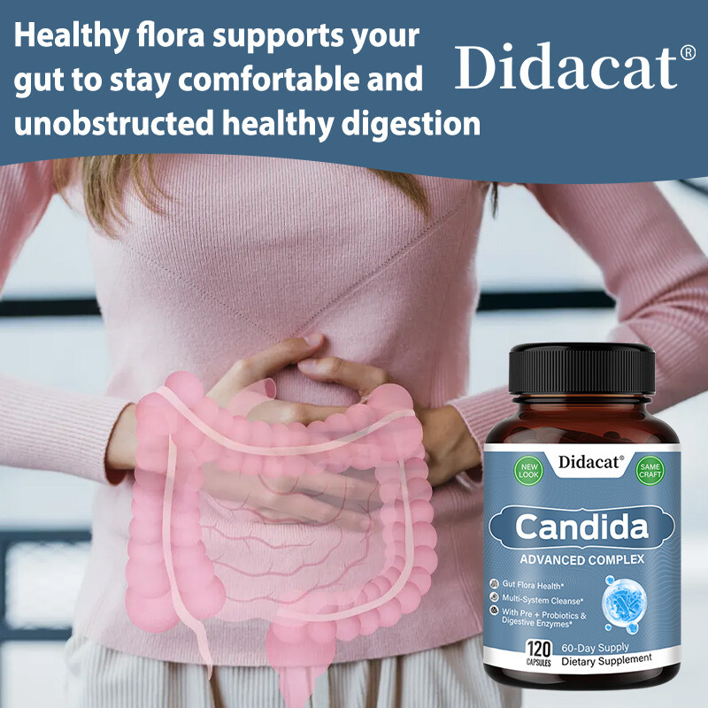 Candida Support Complex – Digestive Enzymes with Probiotics & Oregano Leaf